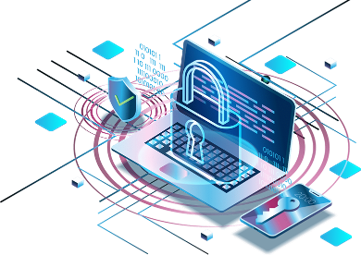 A padlock sat on top of a laptop keyboard